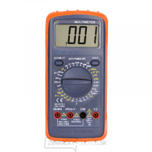 Solight multimeter, max. AC 600V/10A, max. DC 600V/10A, test diódy, bzučiak, hFE, kapacita, odpor gallery main image