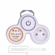 Solight rozbočka, 2x 10A, biela-šedá, vypínač Náhľad