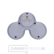 Solight rozbočka, 2x 10A, biela-šedá, vypínač Náhľad