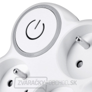 Solight rozbočka, 3x 10A, biela-šedá, vypínač náhled