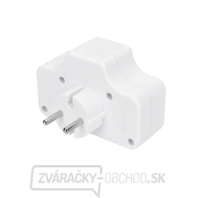 Solight rozbočka, 4 x 2,5A, biela, vypínač Náhľad