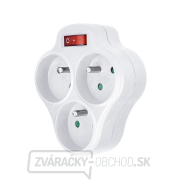 Solight rozbočka, 3 x 10A, biela, vypínač Solight rozbočka, 3 x 10A, biela, vypínač gallery main image