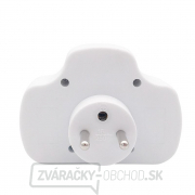 Solight rozbočka, 1x 10A + 2x 2,5A, biela, vypínač Náhľad