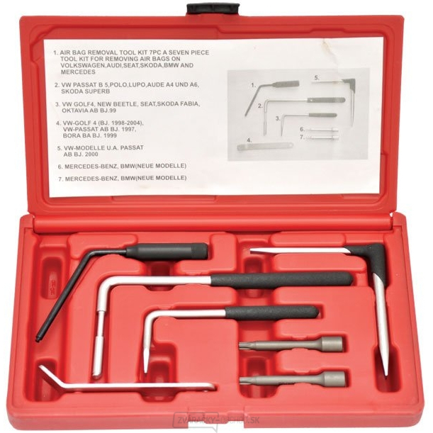 Sada přípravků pre demontáž airbagů 058- 62285