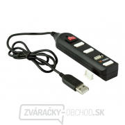 USB hub YENKEE YHB-4002BK s prepínačom čierny gallery main image