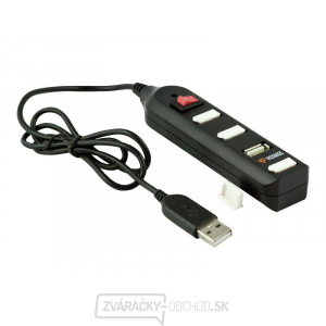 USB hub YENKEE YHB-4002BK s prepínačom čierny