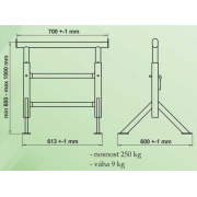 Lešenárska koza 630-1030x700mm Náhľad