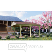 Carport Drevený prístrešok na 2 autá so sedlovou strechou KARIBU SATTELDACH 3 43470 Náhľad Carport Drevený prístrešok na 2 autá so sedlovou strechou KARIBU SATTELDACH 3 43470 Náhľad