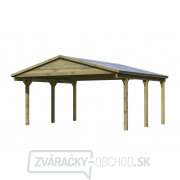 Carport Drevený prístrešok na 2 autá so sedlovou strechou KARIBU SATTELDACH 3 43470 Carport Drevený prístrešok na 2 autá so sedlovou strechou KARIBU SATTELDACH 3 43470 gallery main image