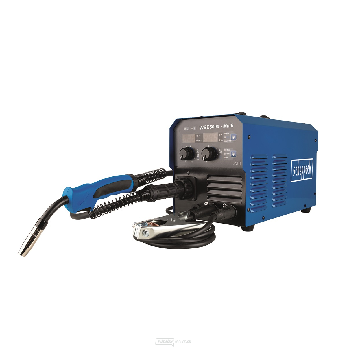 Scheppach WSE 5000 MULTI digitálny multisvářečka MMA/MIG/TIG/drôtová elektróda