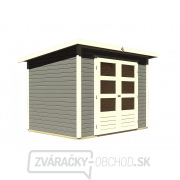 drevený domček KARIBU Stockach 3 (82979) tm. šedý gallery main image