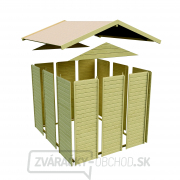 Drevený domček KARIBU Dahm 1 (42558) natur náhled