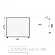 Drevený domček KARIBU Merseburg 5 + prístavok 166 cm (68767) natur Náhľad