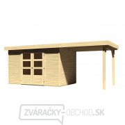 drevený domček KARIBU Askola 4 + prístavok 240 cm (73247) natur gallery main image