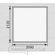 Drevený domček KARIBU Askola 2 (82901) tm. šedý Náhľad