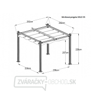 Hliníková pergola Lanitplast SOLO 33 Náhľad