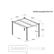 Hliníková pergola Lanitplast SOLO 43 Náhľad