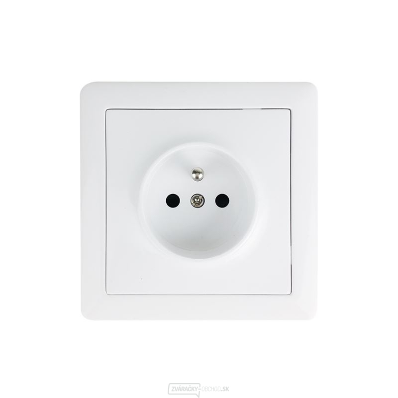Zásuvka Solight Slim, biela
