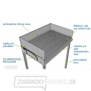 MARS - skladací nerezový gril 640x490x330mm Náhľad