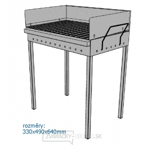 MARS - skladací nerezový gril 640x490x330mm gallery main image