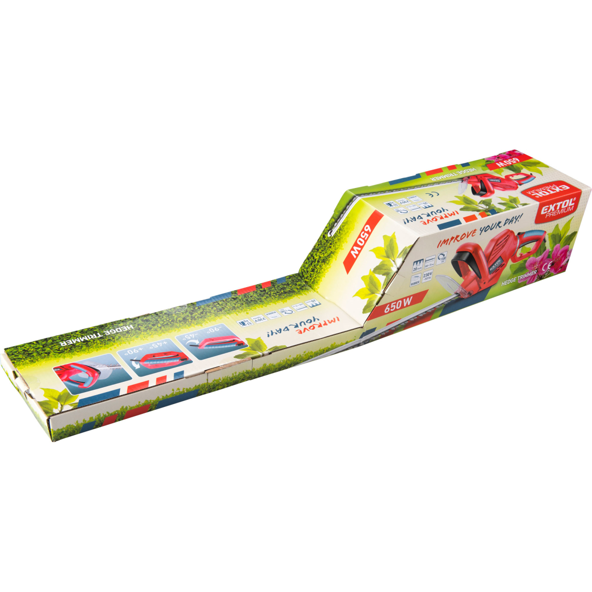Nožnice na živé ploty s otočnou rukoväťou, 650W, 55cm Náhľad