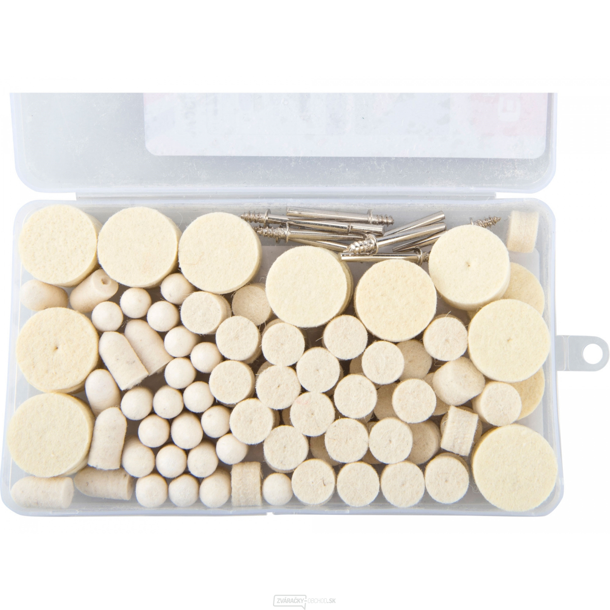 Kotúče plstené leštiace, sada 120ks