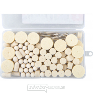 Kotúče plstené leštiace, sada 120ks Kotúče plstené leštiace, sada 120ks gallery main image