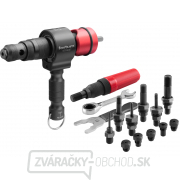 Nástavec nitovacie na vŕtačku T-COMBO, sada pre matice M3-M12 i trh. nity 2,4-6,4mm, CrMoV Nástavec nitovacie na vŕtačku T-COMBO, sada pre matice M3-M12 i trh. nity 2,4-6,4mm, CrMoV gallery main image