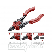 Kliešte nitovacie pákové COMBO, pre nit. matice M3-M10 a trhacie nity 2,4-6,4mm Kliešte nitovacie pákové COMBO, pre nit. matice M3-M10 a trhacie nity 2,4-6,4mm gallery main image