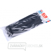 pásky sťahovacie čierne, rozpojiteľné, 300x7,2mm, 100ks, nylon PA66 gallery main image