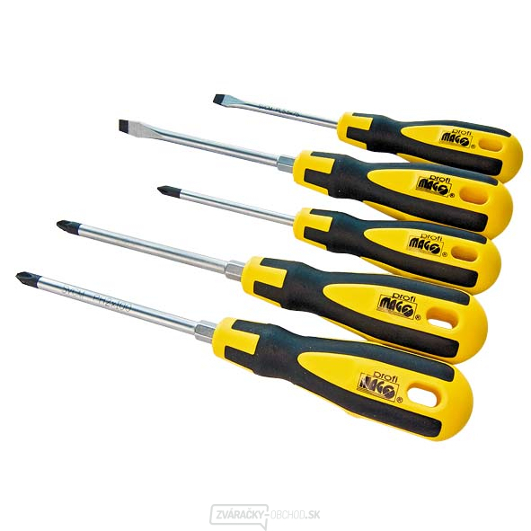 Magg PROFI - súprava skrutkovačov (2xPL, 2xPH, 1xPZ) - 5 ks
