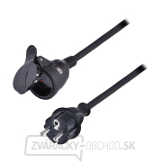 Solight predlžovací prívod - spojka, 1 zásuvka, 30m, 3 x 1,5mm2, gumová, čierna Solight predlžovací prívod - spojka, 1 zásuvka, 30m, 3 x 1,5mm2, gumová, čierna gallery main image