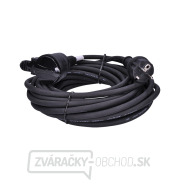 Solight predlžovací prívod - spojka, 1 zásuvka, 10m, 3 x 1,5mm2, gumová, čierna Náhľad