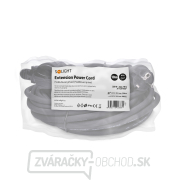Solight predlžovací prívod - spojka, 1 zásuvka, 10m, 3 x 1,5mm2, gumová, čierna Náhľad