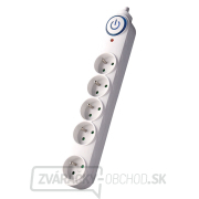 Solight prepäťová ochrana, 150J, 5 zásuviek, 3m, biela Náhľad