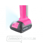 Vŕtací skrutkovač aku s príklepom, ružový, 12V Li-ion, 2000mAh, v kufri s náradím, sada 27ks náhled