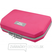 Vŕtací skrutkovač aku s príklepom, ružový, 12V Li-ion, 2000mAh, v kufri s náradím, sada 27ks náhled