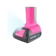 Vŕtací skrutkovač aku s príklepom, ružový, 12V Li-ion, 2000mAh, v kufri s náradím, sada 27ks náhled