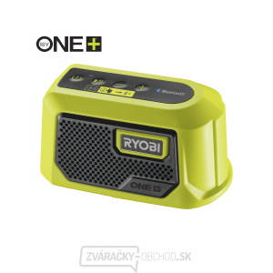 Ryobi RBTM18-0 aku 18 V mini Bluetooth reproduktor ONE + (bez batérie a nabíjačky)