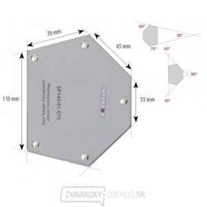 Uhlový magnet 33kg, 6-uholník gallery main image