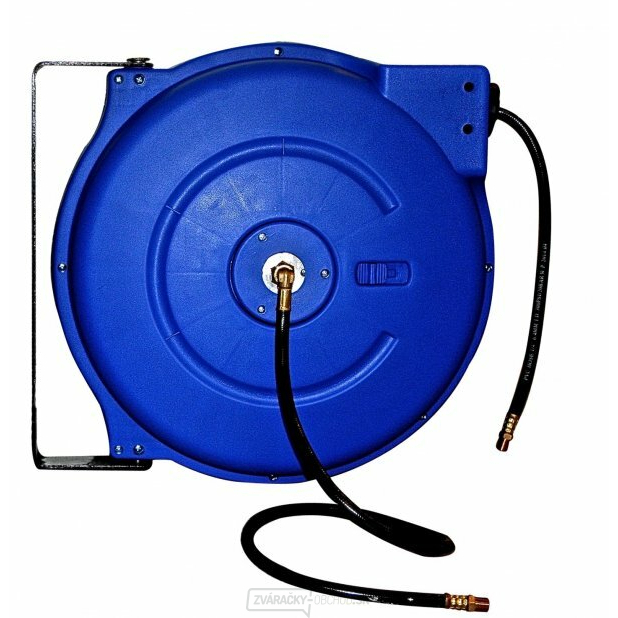 Samonavíjací bubon s hadicou na stlačený vzduch a vodu, 15 m, pripojenie 1/2"- ASTA