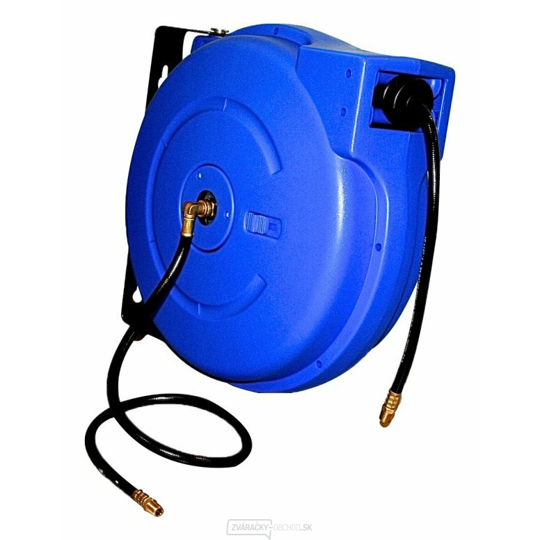 Samonavíjací bubon s hadicou na stlačený vzduch a vodu, 15 m, prípojka 3/8" - ASTA