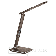 Solight LED stolná lampička s displayom, 9W, voľba teploty svetla, kože, hnedá Solight LED stolná lampička s displayom, 9W, voľba teploty svetla, kože, hnedá gallery main image