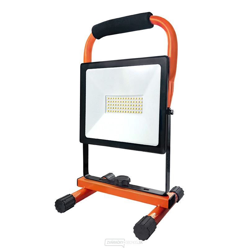 Solight LED reflektor PRO so sklopným stojanom, 50W, 4000lm, 5000K, kábel so zástrčkou, IP65