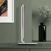 Solight LED stolná lampička stmievateľná, 12W, voľba teploty svetla, USB, biely lesk Náhľad