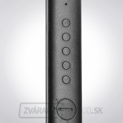 Solight LED stolná lampička s displejom, 9W, voľba teploty svetla, koža, čierna náhled