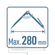 Kružidlo rysovacie/hrotové, rozsah 0-280mm náhled
