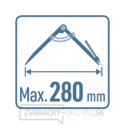 Kružidlo rysovacie/hrotové, rozsah 0-280mm náhled
