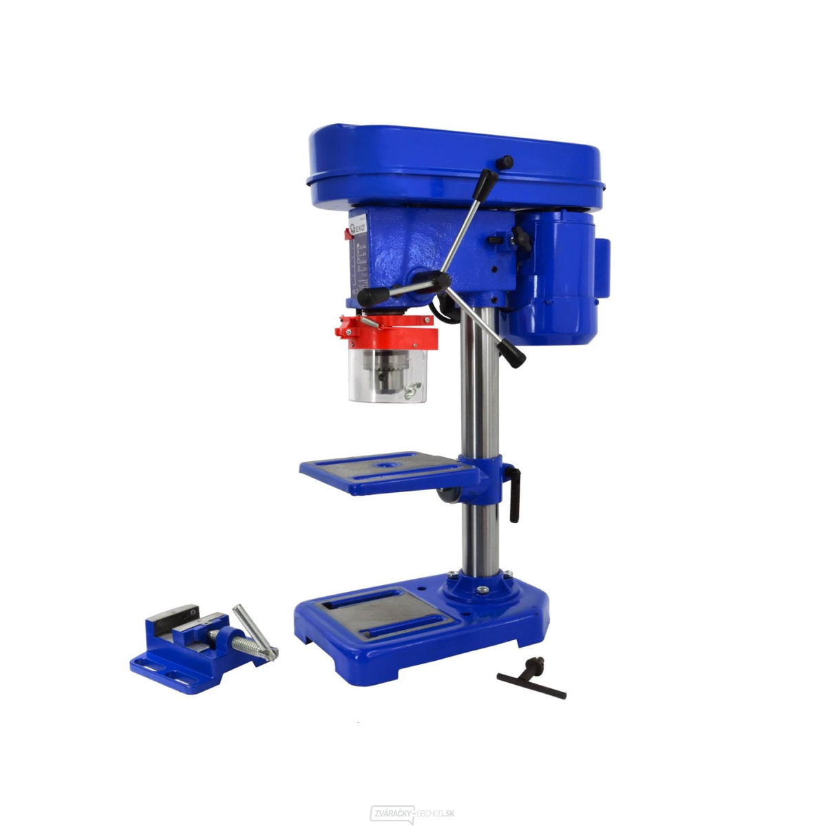 Stĺpová, stojanová vŕtačka stolná, 3 - 16 mm, 250W, so zverákom