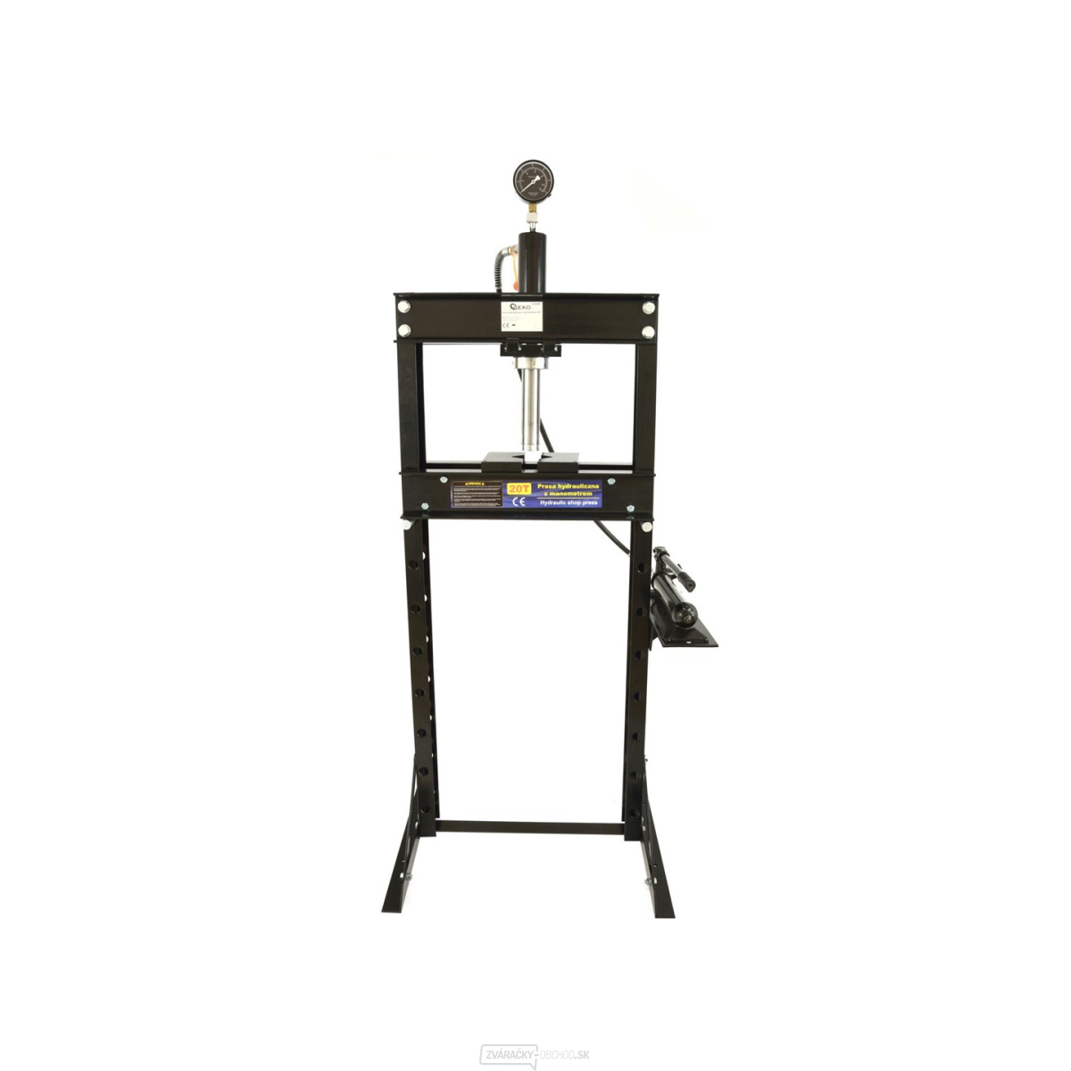 Hydraulický dielenský lis 20t, s manometrom